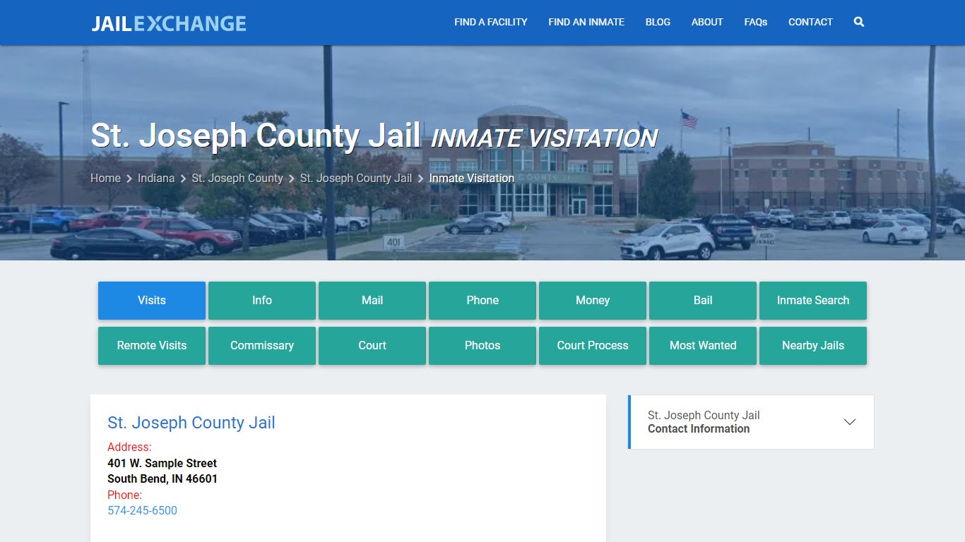 Inmate Visitation - St. Joseph County Jail, IN - Jail Exchange